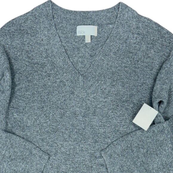 NWT Women's NORDSTROM Sweater Dress V-Neck‎ Gray | Size S - Picture 3 of 7